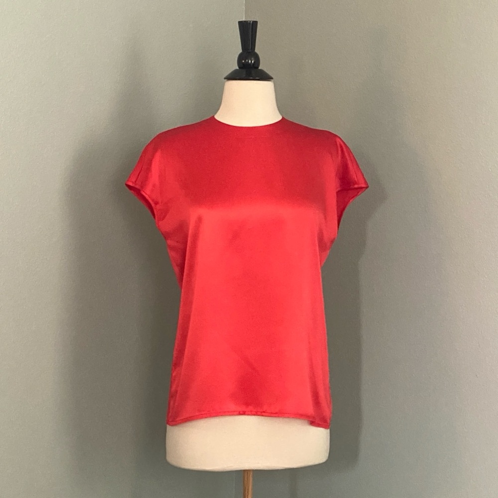 100% Silk Blouse by St. John
